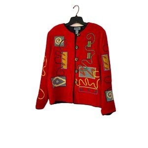 Vintage 90s Women's Indigo Moon Fashion Art
Jacket Size